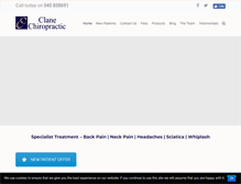 Tablet Screenshot of clanechiropractic.ie